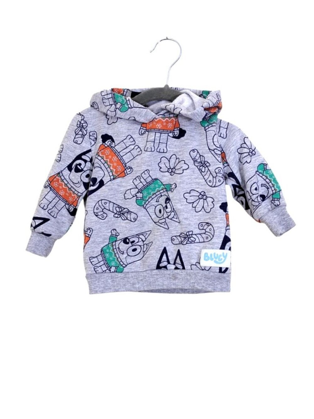 Bluey Hoodie Size 12 Months Sweatshirt Hoodie Unisex Gray
